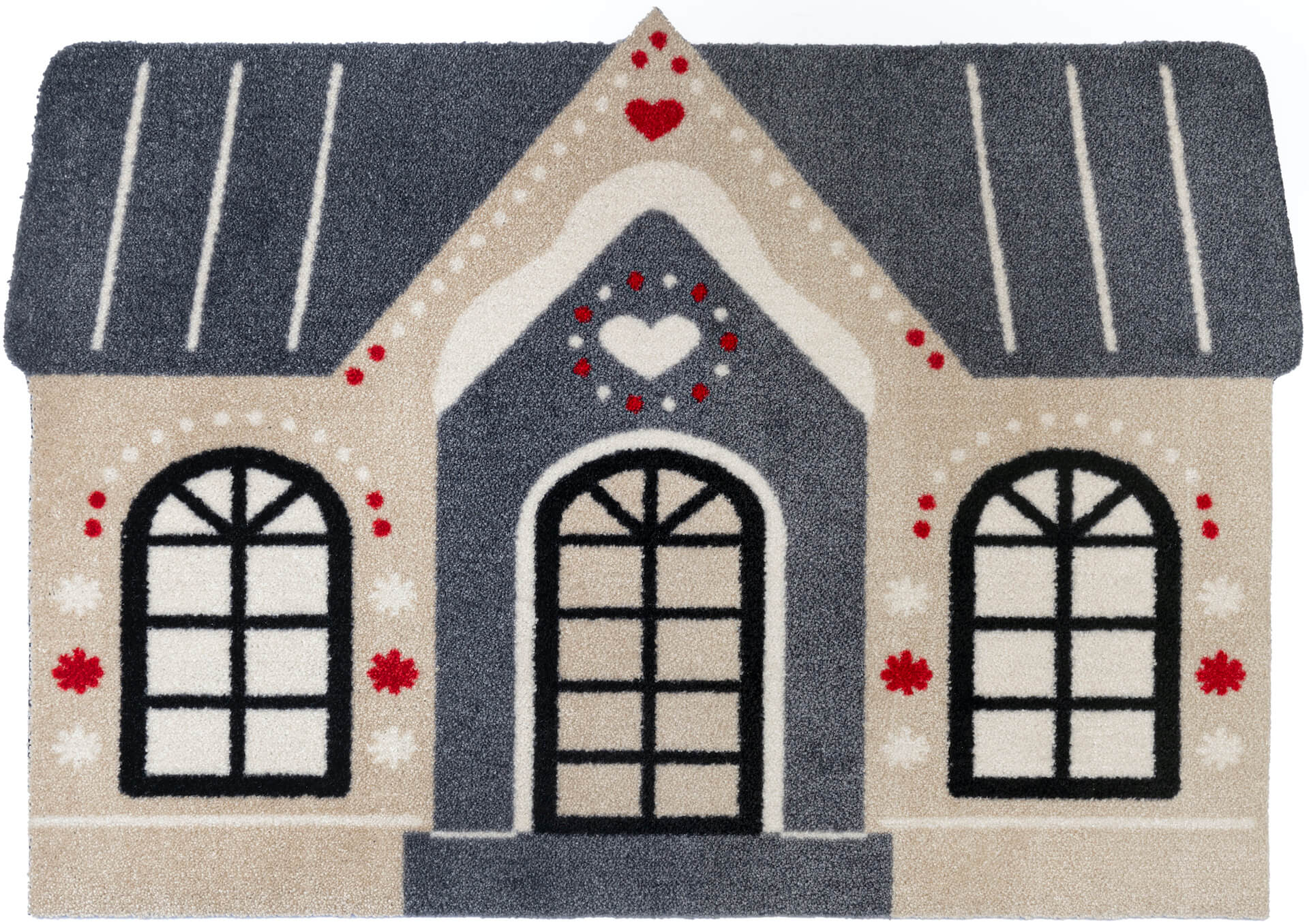 Fußmatte Cozy Cabin, Wash & Dry Decor, mehrfarbig, 060 x 085 cm, Draufsicht