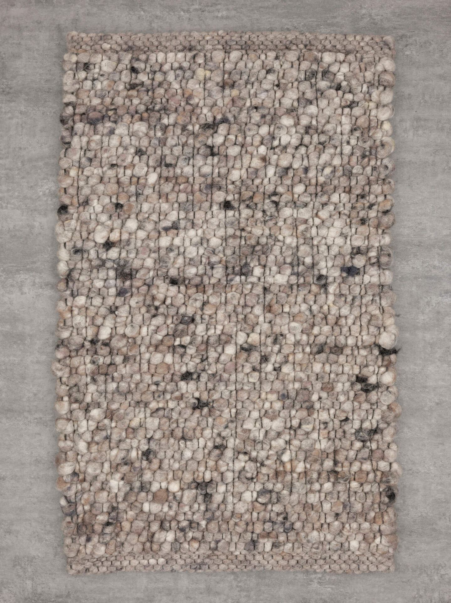 Handwebteppich Beat Swing, Paulig since 1750, Farbe 136, Draufsicht