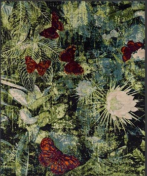 Makalu Millenium VT 443, Designerteppich, Schurwolle & Seide, Draufsicht
