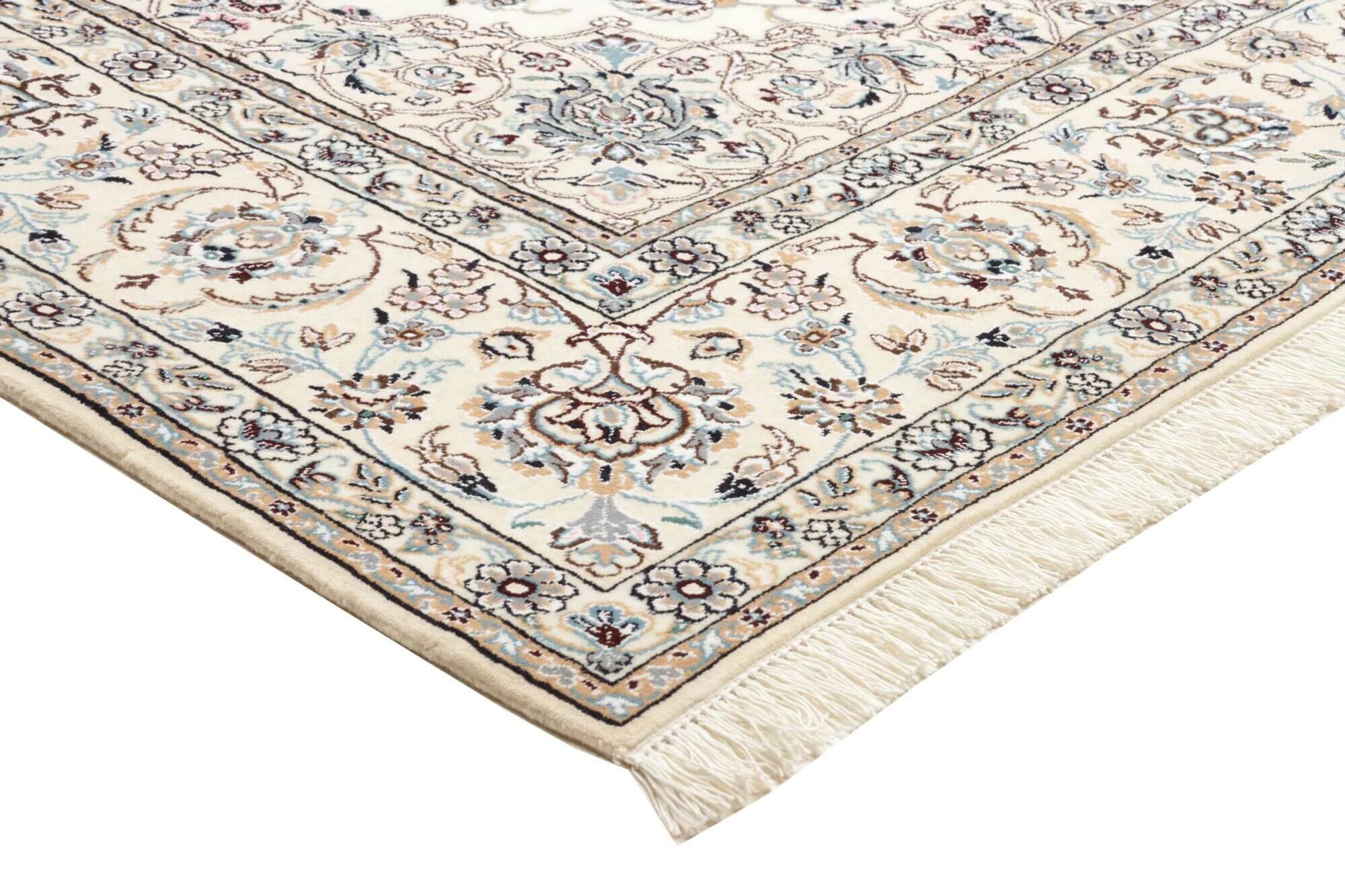 Nain Teppich Beige, 9 LA Knüpfung, Schurwolle, 203 x 211 cm, Detailansicht