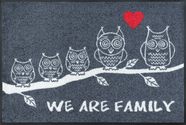 Fußmatte We Are Family, Wash & Dry Design Enter & Exit, 050 x 075 cm, Draufsicht