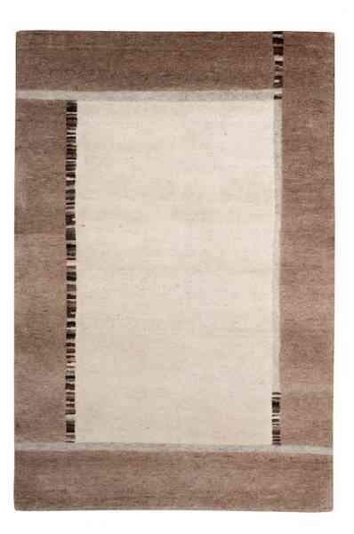 Wollteppich Heaven L 519, Natur Pur Teppiche, handgeknüpft aus Schurwolle, Draufsicht