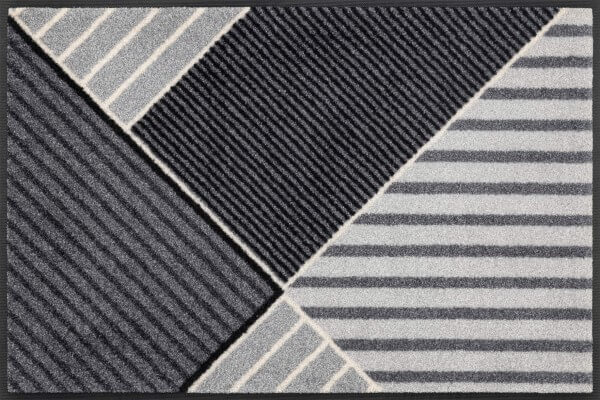 Fußmatte Straight in Blocks, Wash & Dry Design, 050 x 075 cm, mehrfarbig, Draufsicht