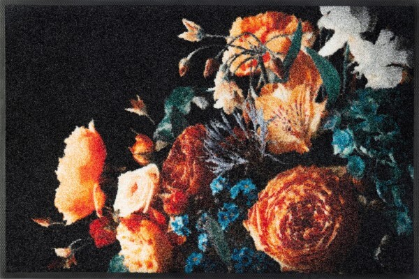 Fußmatte Bonflora, florale Designmatte, wash & dry, 0,50 x 0,75 cm, Draufsicht
