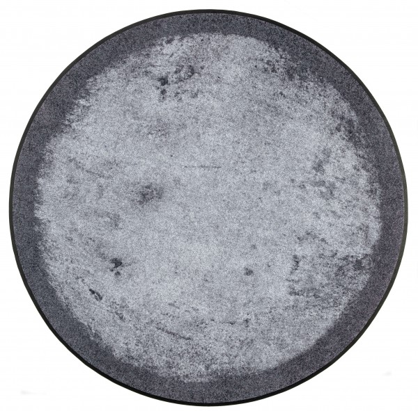 Fußmatte Shades of Grey, runde wash & dry Sonderform, ∅ 115 cm, Draufsicht