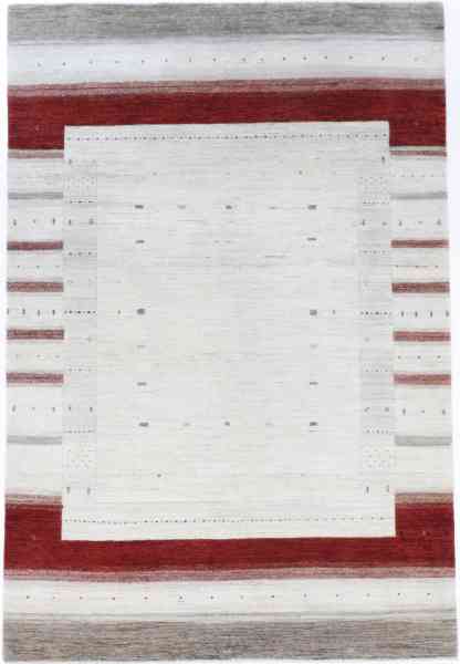 Indischer Teppich Loribaft Sherin, Indo-Gabbeh aus Schurwolle, 200 x 300 cm, Draufsicht