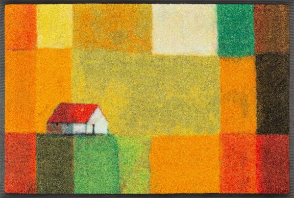 Fußmatte Meadow Lands, Wash & Dry Design, Kunst mit Farben, 50 x 75 cm, Draufsicht