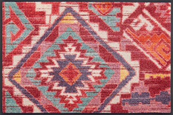 Fußmatte Pueblo, Wash & Dry Design, 050 x 075 cm, mehrfarbig, Draufsicht
