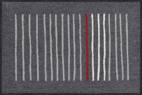 Fußmatte Mikado graphite, Salonloewe Design, 050 x 075 cm, Draufsicht
