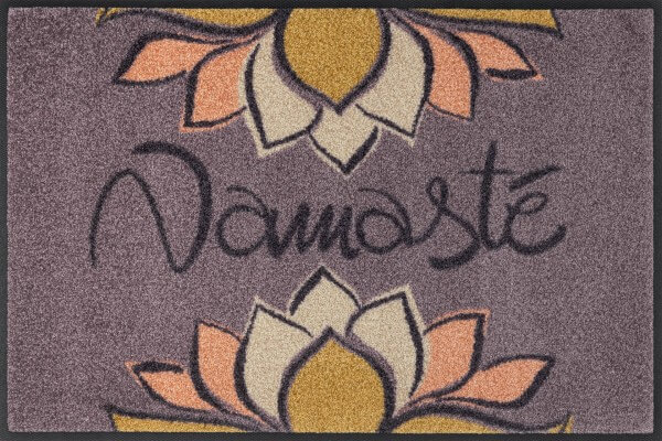 Fußmatte Namasté, Wash & Dry Design, 050 x 075 cm, mehrfarbig, Draufsicht