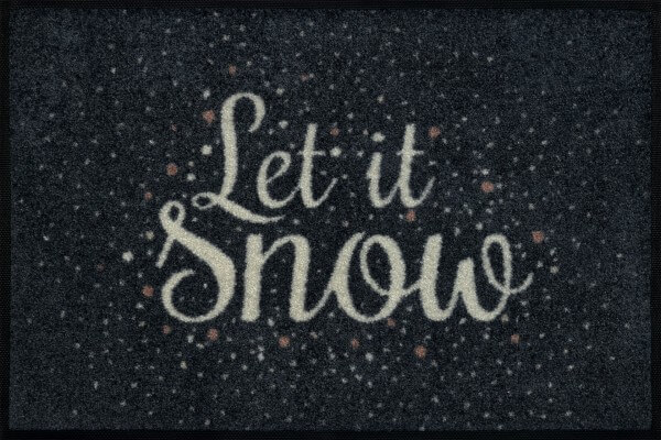Fußmatte Let it Snow, Wash & Dry Design, 040 x 060 cm, Draufsicht