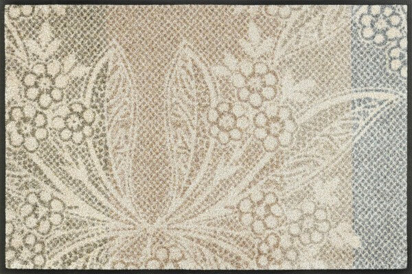 Fußmatte Floral Lace, Wash & Dry Designmatte, 050 x 075 cm, Draufsicht