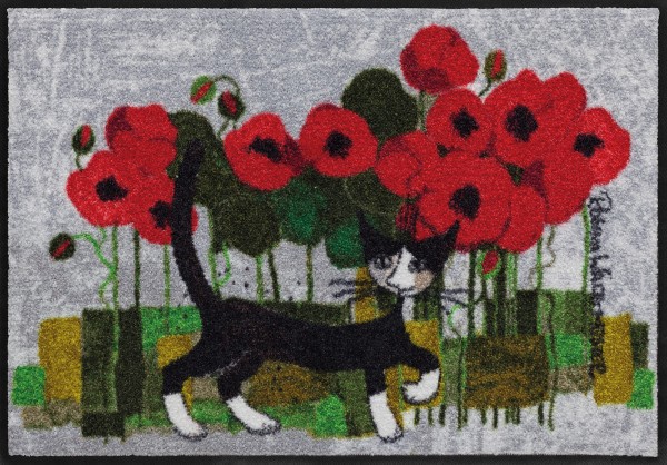 Fußmatte Poppywalk, Rosina Wachtmeister Lifestyle, 050 x 075 cm, Draufsicht