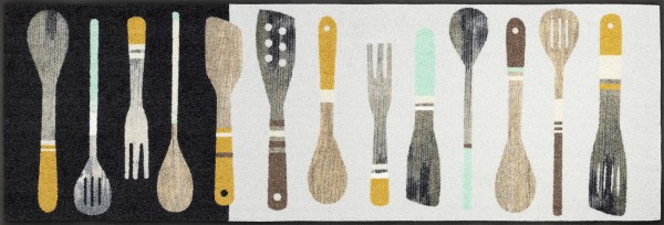 Sauberlaufmatte Cooking Tools, Wash & Dry Cook + Kitchen, 60 x 180 cm, Draufsicht
