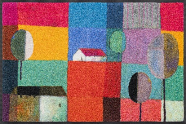 Fußmatte Bel Villaggio, Wash & Dry Design, 050 x 075 cm, mehrfarbig, Draufsicht