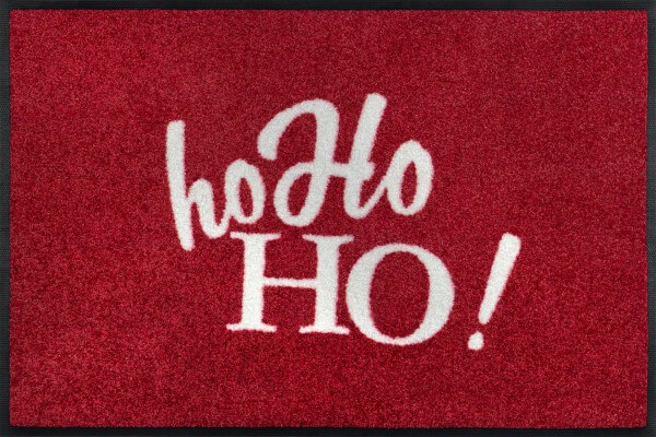 Fußmatte Weihnachten "hoHo HO!", wash & dry, 050 x 075 cm, Draufsicht