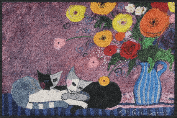 Fußmatte Sleep Well, Rosina Wachtmeister Design, 050 x 075 cm, Draufsicht